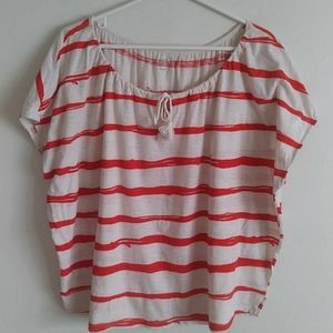 Loft orange /beige top